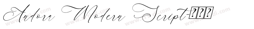 Andora Modern Script字体转换